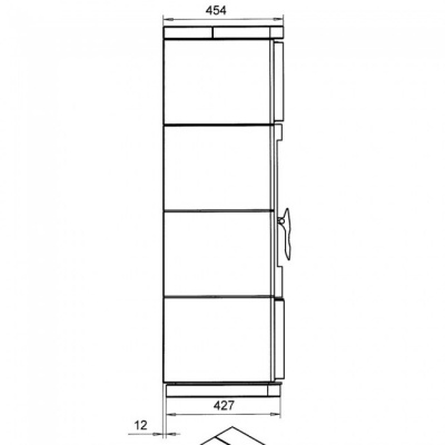 Отопительная печь NunnaUuni DEKO 2 DUE CB 1