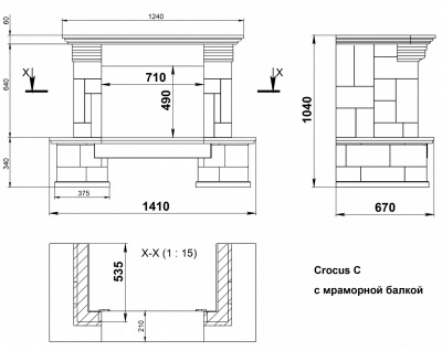 Облицовка Crocus Dark Chokolate Облицовка Crocus Dark Chokolate