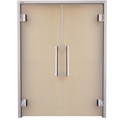Двери стеклянные, двухстворчатые Grandis GS 15x20