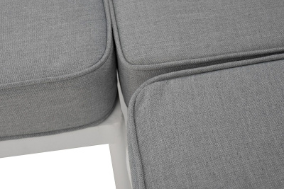 Диван 4SIS Канны модульный из роупа Цвет: белый, светло-серый