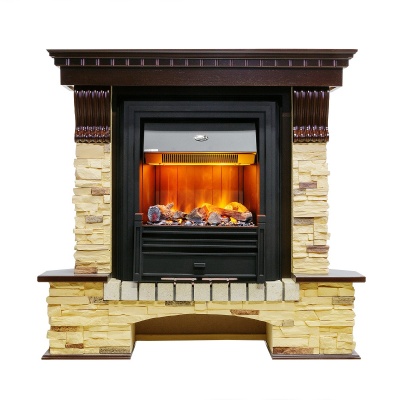 Каминокомплект Pierre Luxe Сланец Brookline Black