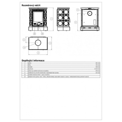 Печь-камин ABX Helvetia LP, с чугунной топкой, с кафельным цоколем (зеленый)