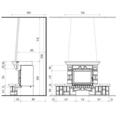 Каминная облицовка Supra Bolero 2
