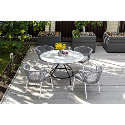 Стул 4SIS Милан из роупа Цвет: светло-серый Стул 4SIS Милан из роупа Цвет: светло-серый