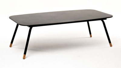Журнальный стол 4SIS Верона 120 х 65 Каркас черный муар, столешница серый гранит