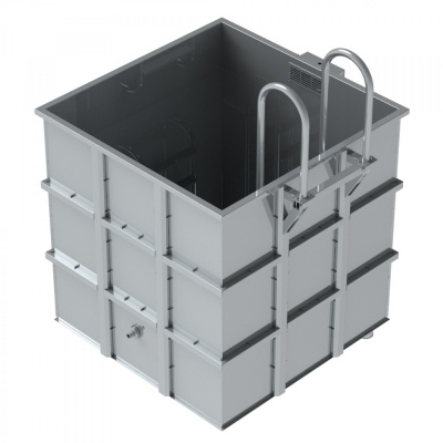 Купель из нержавеющей стали 1,4х1,4х1,8 Купель из нержавеющей стали 1,4х1,4х1,8