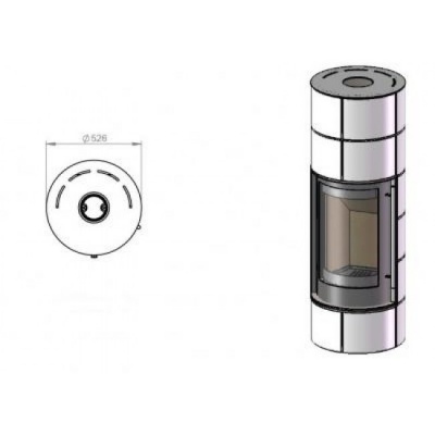 Печь-камин Ember Olja 1G