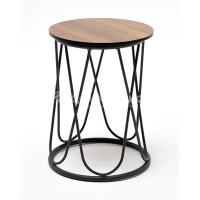 Журнальный стол 4SIS Перу Цвет: темно-серый (RAL 7024) муар, дуб