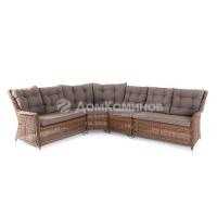 Угловой диван 4SIS Бергамо Цвет: коричневый