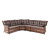 Угловой диван 4SIS Бергамо Цвет: коричневый