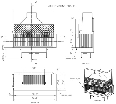 Топка Metalfire Universal MF 1500-50 W 2S R
