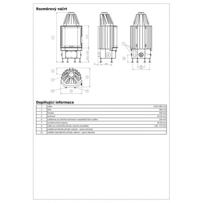 Каминная топка ABX Derby 6/57 Prisma