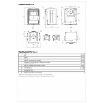 Каминная топка ABX York KI, с теплообменником Каминная топка ABX York KI, с теплообменником