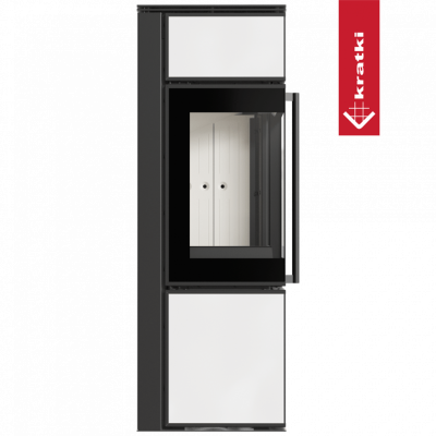Печь Kratki PRO TORA/S, 8 кВт, белое стекло Печь Kratki PRO TORA/S, 8 кВт, белое стекло