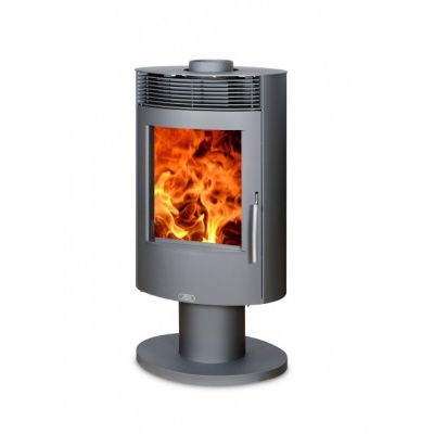 Печь-камин ABX Tartu 5 поворотный (серая сталь)