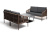 Лаунж-зона 4SIS Канны 4-местная из роупа со столиком Канны Цвет: коричнеый, темно-серый