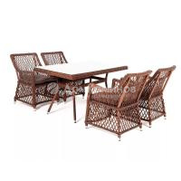 Обеденная группа 4SIS Латте-140 L Цвет: коричневый