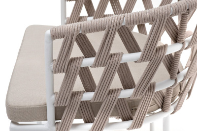 Стул 4SIS Диего из роупа Цвет: белый, бежевый