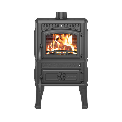 Печь-камин Везувий LV-12 S "Антрацит" диаметр дымохода: 120 мм