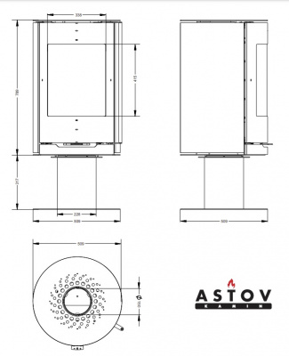 ПЕЧЬ-КАМИН АСТОВ R1 N ПЕЧЬ-КАМИН АСТОВ R1 N