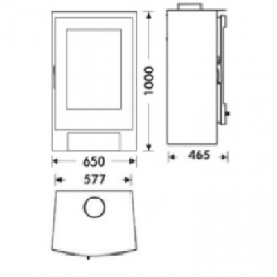Печь-камин Panadero Nevada