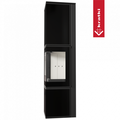 Печь Kratki PRO TORA/L 8 кВт, чёрное стекло Печь Kratki PRO TORA/L 8 кВт, чёрное стекло