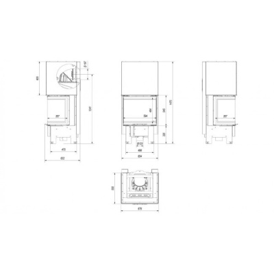 Каминная топка Kratki NBC 9 (гильотина) Каминная топка Kratki NBC 9 (гильотина)