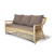 Диван 4SIS Гранд Латте трехместный Цвет: соломенный