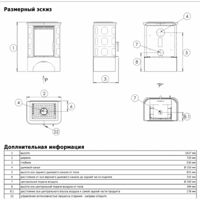 Печь-камин ABX MARINA EXclusive (перламутр)