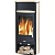 Печь-камин ABX Pori 5 (черная сталь, бразильский песчаник с верхней плитой)