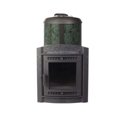 Банная печь Прометалл Атмосфера XL (Про) в ламелях Верде Гватемала наборный рисунок
