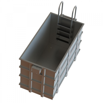 Купель из нержавеющей стали 1,2х2,4х1,5 Купель из нержавеющей стали 1,2х2,4х1,5