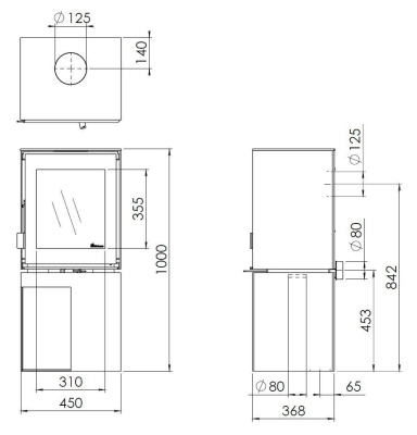 Печь Dik Geurts Modivar 5 Store Corner
