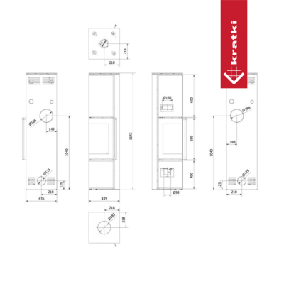Печь Kratki Pro TORA/L 8 кВт FOKOS SALE Печь Kratki Pro TORA/L 8 кВт FOKOS SALE