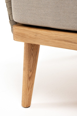 Кресло 4SIS Мальорка из роупа Цвет: дуб, серо-коричневый, бежевый