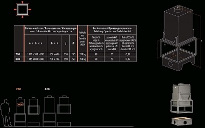 Каминная топка Totem Suspendu 4 Faces 700 без основания Каминная топка Totem Suspendu 4 Faces 700 без основания