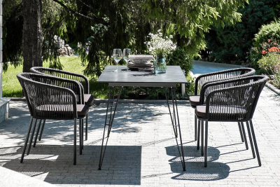 Обеденная группа 4SIS Милан на 6 персон, Цвет: темный
