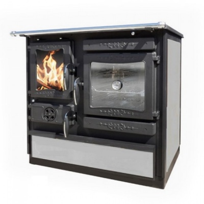 Отопительно варочная Печь-плита Guca GULIVER THERMO STONE правая (Гуча, ГУЛИВЕР, с теплообменником, камень)