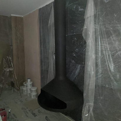 Индивидуальный подвесной камин на заказ