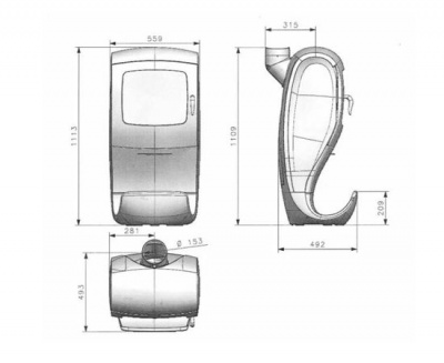 Чугунная печь Godin Cobra Чугунная печь Godin Cobra