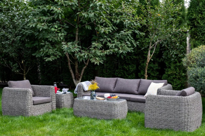 Диван трехместный 4SIS Кальяри (гиацинт) Цвет: серый Диван трехместный 4SIS Кальяри (гиацинт) Цвет: серый