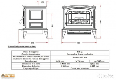 ПЕЧЬ-КАМИН Invicta BRADFORD антрацит