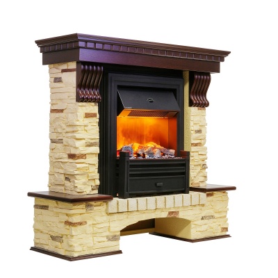 Каминокомплект Pierre Luxe Сланец Brookline Black