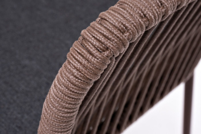 Стул 4SIS Лион из роупа Цвет: коричневый муар, коричневый, темно-серый
