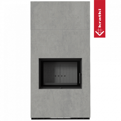 Каминокомплект FLOKI в облицовке CEMENTO GRIGIO BOCCIARDATA Каминокомплект FLOKI в облицовке CEMENTO GRIGIO BOCCIARDATA