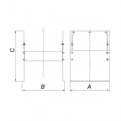 Основание напольное для опоры Вулкан VR c наруж D400, нерж 304