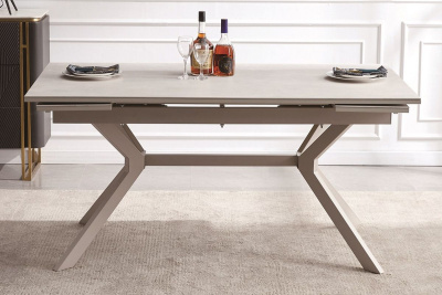 Интерьерный раздвижной стол 4SIS Меркурий Цвет: белый глянцевый Интерьерный раздвижной стол 4SIS Меркурий Цвет: белый глянцевый