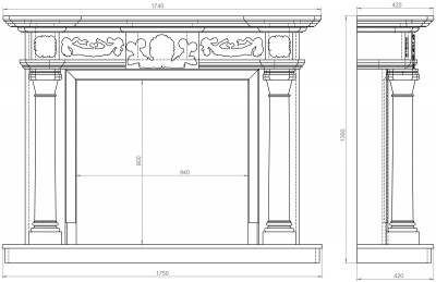 Мраморный портал Calisto