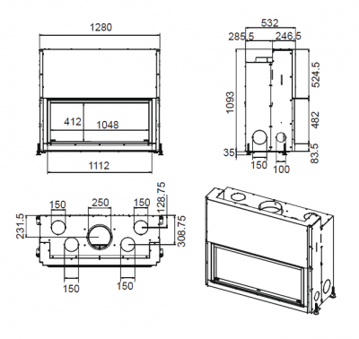 Каминная топка MCZ Forma 115