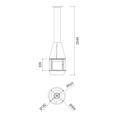 Камин Traforart Arlet Низкое стекло Камин Traforart Arlet Низкое стекло